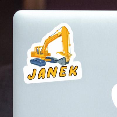 Excavator Sticker Janek Laptop Excavator Sticker Janek Laptop Image