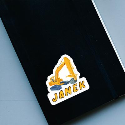 Excavator Sticker Janek Excavator Sticker Janek Image