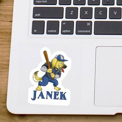 Baseball-Hund Sticker Janek Notebook Baseball-Hund Sticker Janek Notebook Image