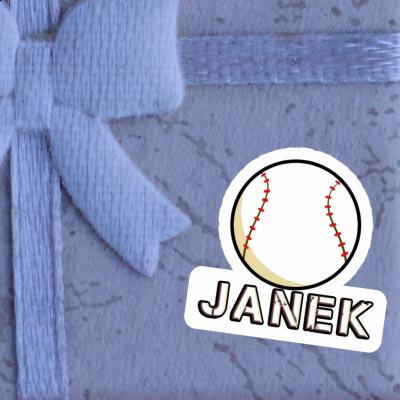 Janek Aufkleber Baseball Notebook Janek Aufkleber Baseball Notebook Image
