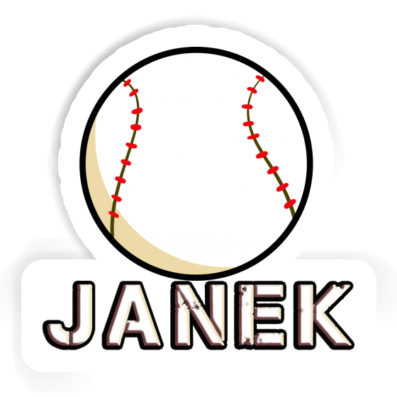 Baseball Autocollant Janek Baseball Autocollant Janek Image