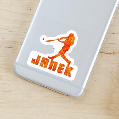 Baseball Player Sticker Janek Laptop Baseball Player Sticker Janek Laptop Image
