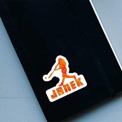 Baseball Player Sticker Janek Notebook Baseball Player Sticker Janek Gift package Image