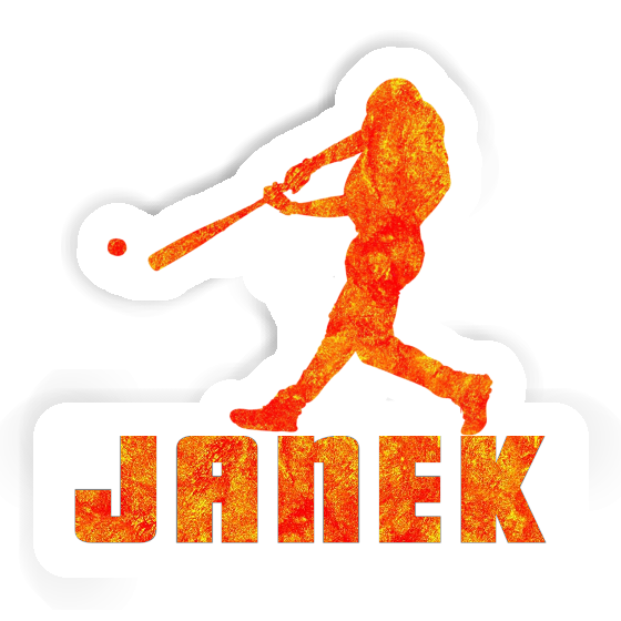 Baseball Player Sticker Janek Baseball Player Sticker Janek Image