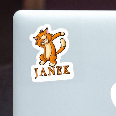 Janek Sticker Dabbing Cat Notebook Janek Sticker Dabbing Cat Gift package Image