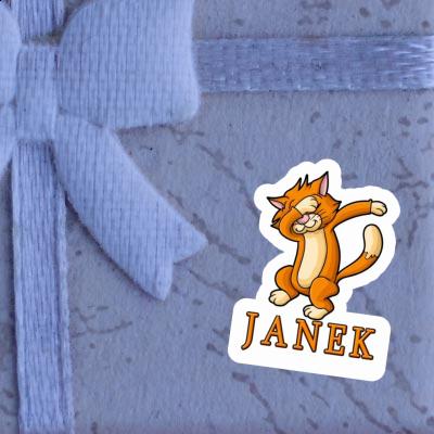 Janek Sticker Dabbing Cat Janek Sticker Dabbing Cat Image