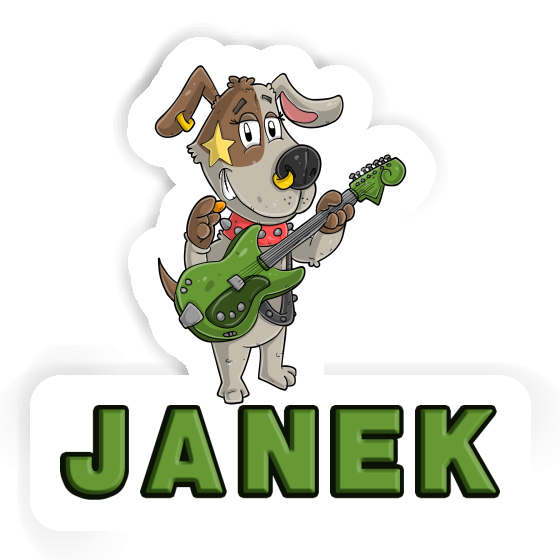 Sticker Guitarist Janek Notebook Sticker Guitarist Janek Notebook Image