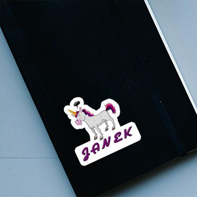 Angry Unicorn Sticker Janek Laptop Image