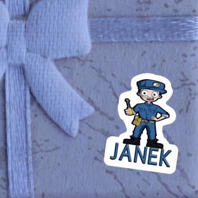 Sticker Janek Electrician Notebook Sticker Janek Electrician Gift package Image