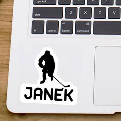 Sticker Janek Eishockeyspieler Notebook Sticker Janek Eishockeyspieler Notebook Image