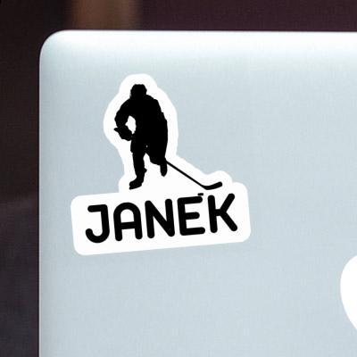 Autocollant Joueur de hockey Janek Notebook Autocollant Joueur de hockey Janek Gift package Image