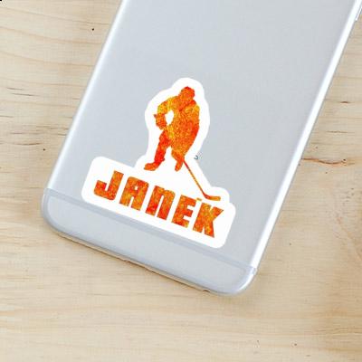 Sticker Janek Eishockeyspieler Notebook Sticker Janek Eishockeyspieler Notebook Image