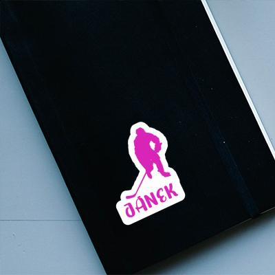 Janek Sticker Hockey Player Laptop Image