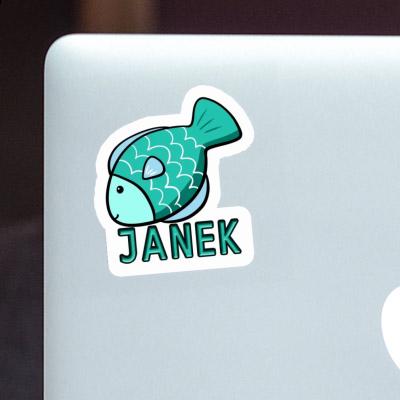 Janek Sticker Fish Notebook Image