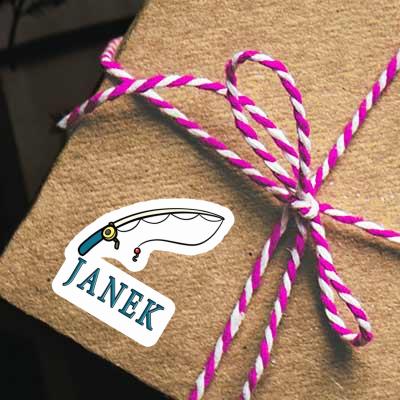 Sticker Fishing Rod Janek Notebook Sticker Fishing Rod Janek Gift package Image