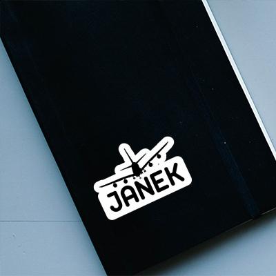 Janek Sticker Flugzeug Notebook Janek Sticker Flugzeug Gift package Image