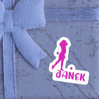 Janek Aufkleber Golferin Notebook Janek Aufkleber Golferin Gift package Image