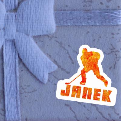 Sticker Janek Hockey Player Sticker Janek Hockey Player Image