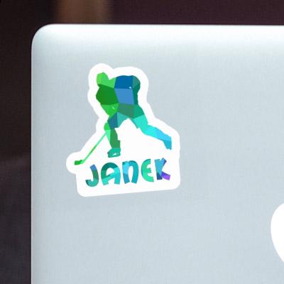 Eishockeyspieler Aufkleber Janek Laptop Image