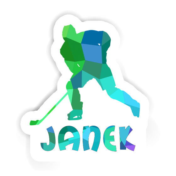 Sticker Hockey Player Janek Notebook Sticker Hockey Player Janek Gift package Image