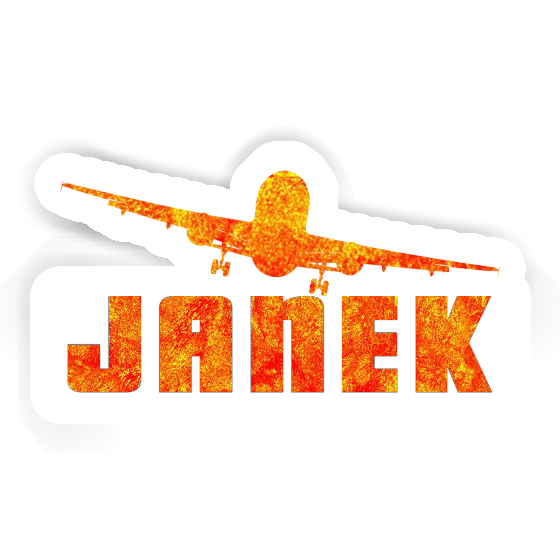 Janek Sticker Flugzeug Notebook Janek Sticker Flugzeug Notebook Image