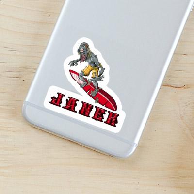 Janek Sticker Wave Rider Notebook Janek Sticker Wave Rider Gift package Image
