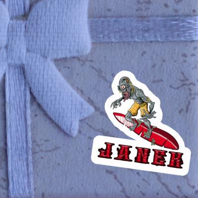 Janek Sticker Wave Rider Notebook Janek Sticker Wave Rider Gift package Image