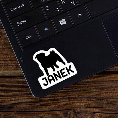 Janek Sticker Pug Laptop Janek Sticker Pug Laptop Image