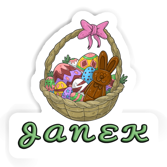 Janek Sticker Easter basket Laptop Janek Sticker Easter basket Laptop Image