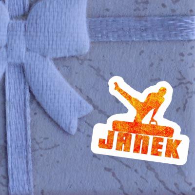 Gymnast Sticker Janek Notebook Image