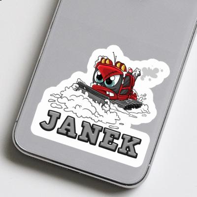 Sticker Snow groomer Janek Notebook Sticker Snow groomer Janek Gift package Image