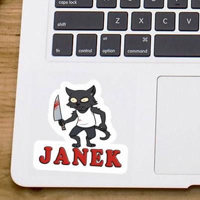 Autocollant Janek Chat psychopathe Autocollant Janek Chat psychopathe Image