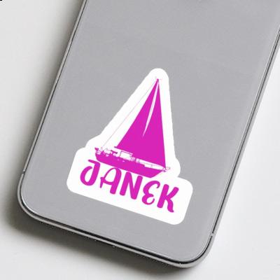 Segelboot Aufkleber Janek Notebook Segelboot Aufkleber Janek Gift package Image