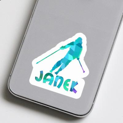 Janek Sticker Skier Notebook Janek Sticker Skier Notebook Image