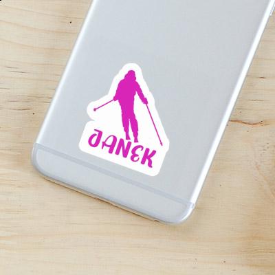 Janek Autocollant Skieuse Laptop Janek Autocollant Skieuse Laptop Image