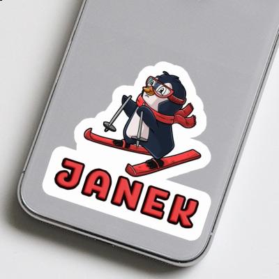 Janek Sticker Skier Laptop Janek Sticker Skier Laptop Image