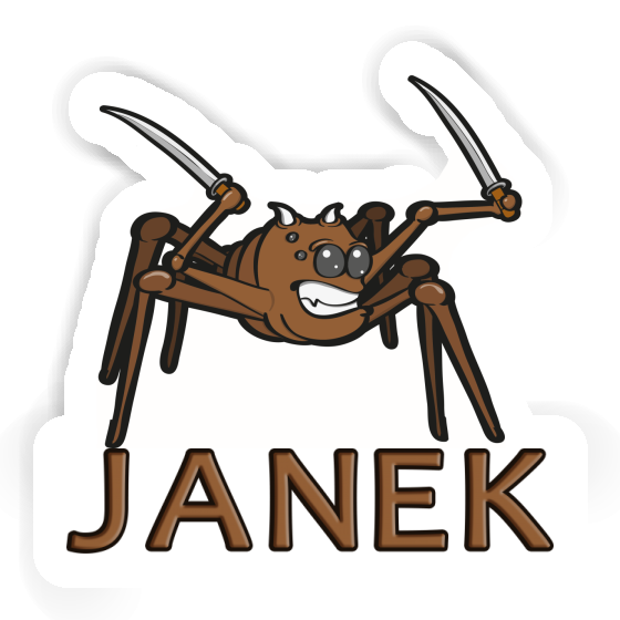 Sticker Janek Fighting Spider Notebook Sticker Janek Fighting Spider Gift package Image