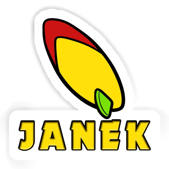 Sticker Surfboard Janek Notebook Sticker Surfboard Janek Gift package Image