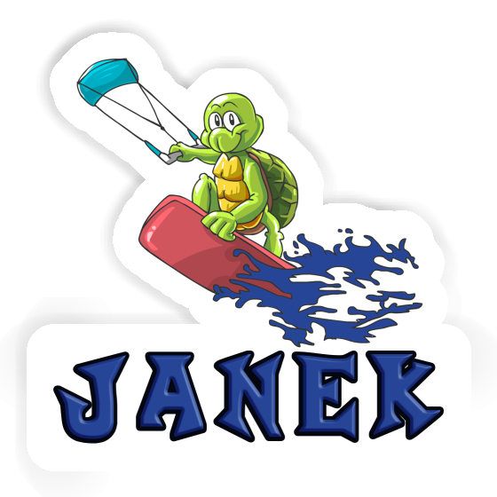 Janek Sticker Kitesurfer Notebook Janek Sticker Kitesurfer Gift package Image