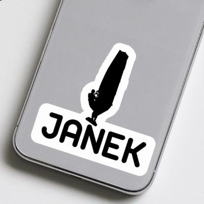 Janek Autocollant véliplanchiste Janek Autocollant véliplanchiste Image
