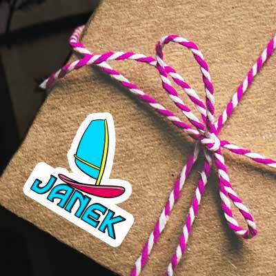 Janek Sticker Windsurf Board Notebook Janek Sticker Windsurf Board Gift package Image