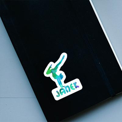 Sticker Yoga Woman Janek Notebook Sticker Yoga Woman Janek Gift package Image