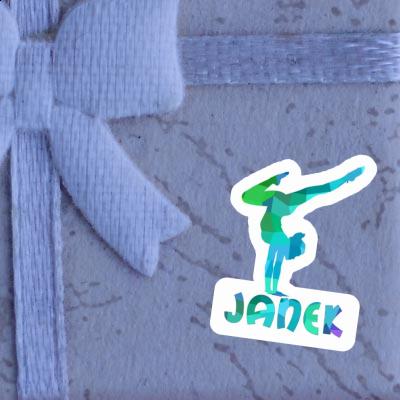 Sticker Yoga Woman Janek Notebook Sticker Yoga Woman Janek Gift package Image