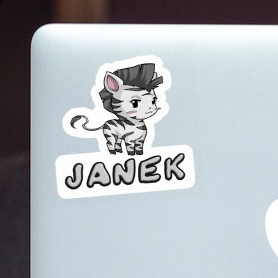 Sticker Janek Zebra Notebook Sticker Janek Zebra Gift package Image