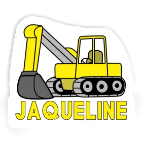 Excavator Sticker Jaqueline Image