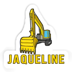 Excavator Sticker Jaqueline Image