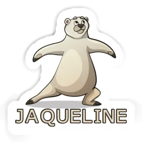 Sticker Yoga Bear Jaqueline Image