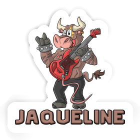 Sticker Jaqueline Guitarist Image