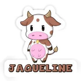 Cow Sticker Jaqueline Image