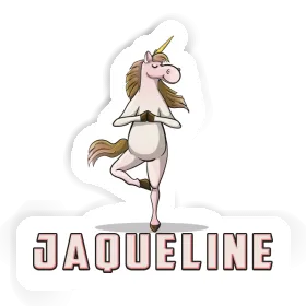 Jaqueline Sticker Yoga Unicorn Image